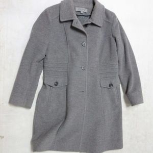 Anne Klein Wool and Cashmere Grey Coat - Womens size 14